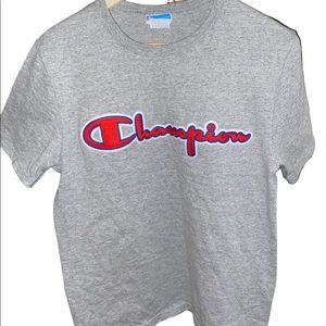 Grey Champion t-shirt, size small